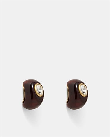 Destined Resin Hoop Earrings