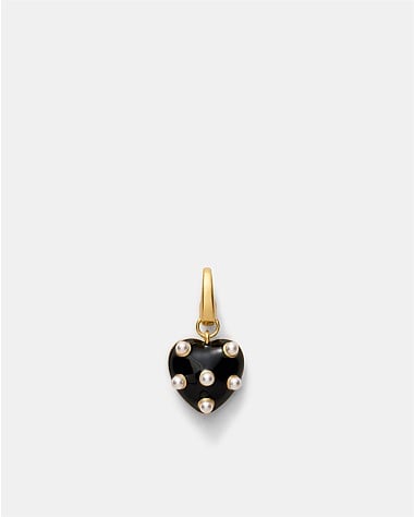 Polka Heart Charm