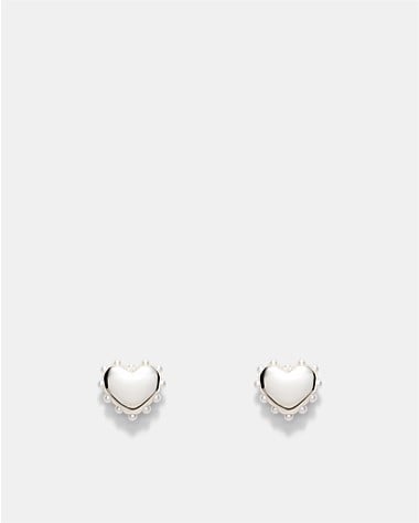 Adore Heart Stud Earrings