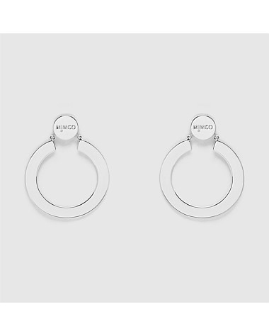 EMBLEM HOOP EARRINGS