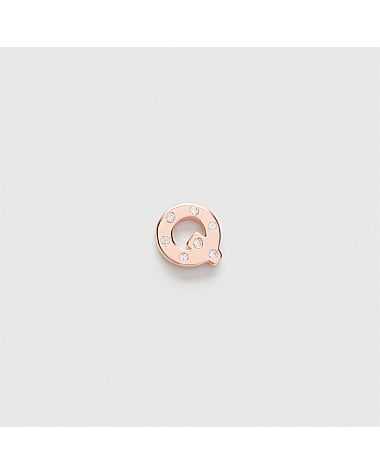 Fundamentals Sterling Silver Single Stud Q