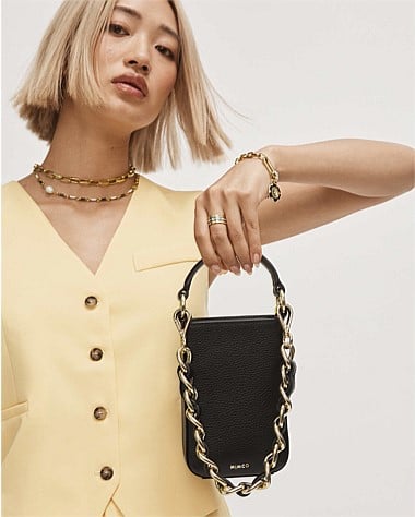 Chain Leather Shoulder Bag Strap