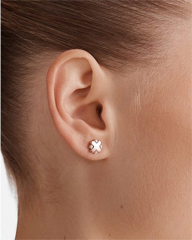 Supermicra Halo Stud Earrings