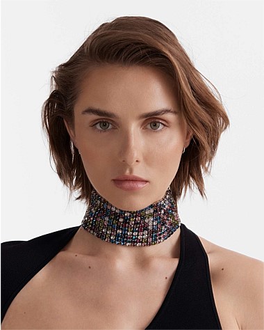 Dazzle Crystal Choker Necklace