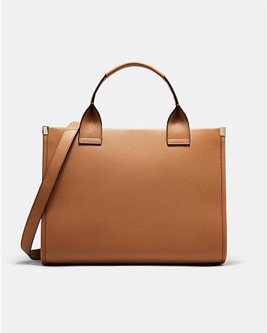 Patch Leather Tote Bag