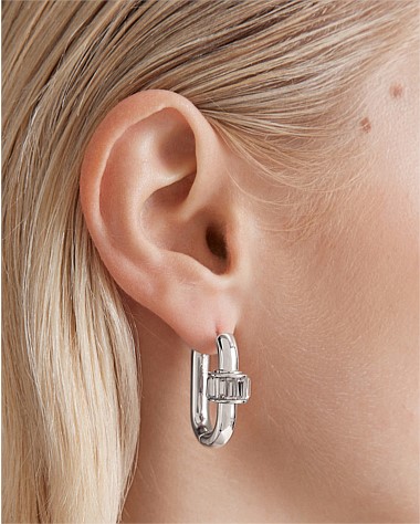 Descent Huggie Hoop Earrings