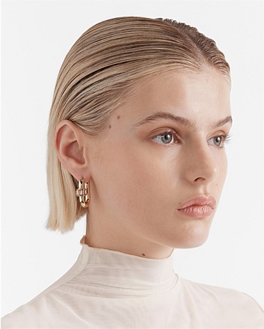 Descent Huggie Hoop Earrings