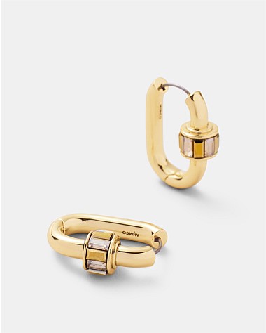 Descent Huggie Hoop Earrings