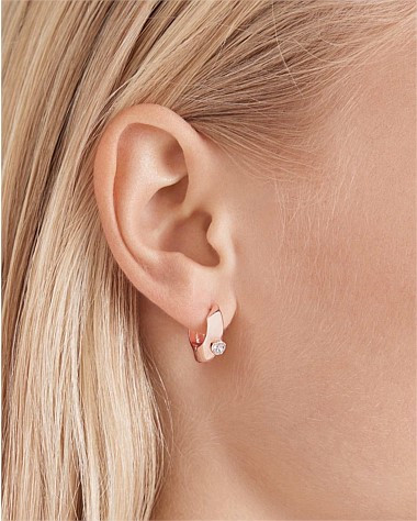 The Edge Huggie Hoop Earrings