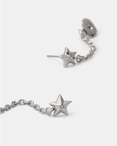 Star Struck Chain Stud Earrings