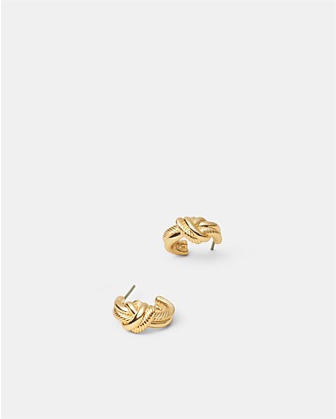 Knot Me Micro Hoop Earrings