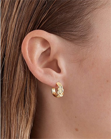 Knot Me Micro Hoop Earrings