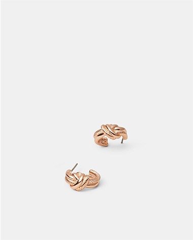 Knot Me Micro Hoop Earrings