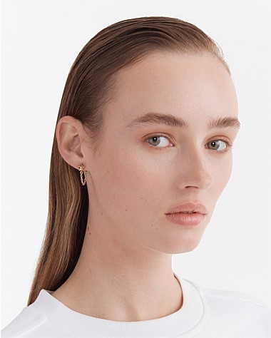 Star Struck Chain Stud Earrings