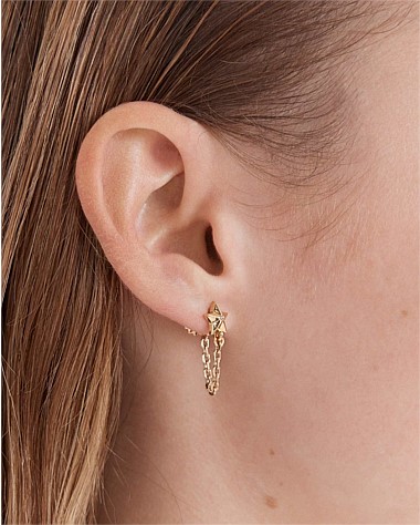 Star Struck Chain Stud Earrings