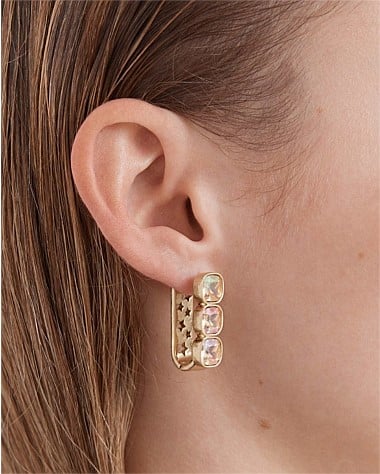 On The Rocks Huggie Hoop Earrings