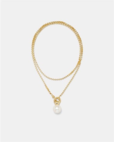 The Edge Pearl Necklace