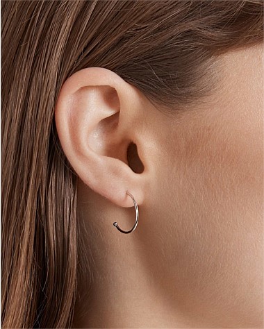 Lune Charm Hoop Earrings