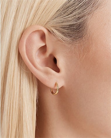 Purete Charm Hoop Earrings