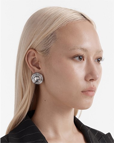 Groove That Soothes Oversized Stud Earrings