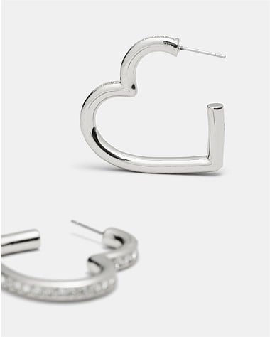 Passionate Heart Hoop Earrings