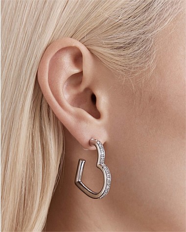 Passionate Heart Hoop Earrings