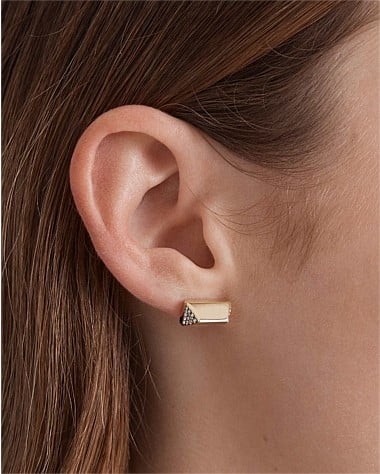 Slay To The Rhythm Pave Stud Earrings