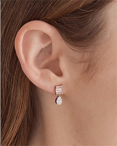 Enchantment Crystal Drop Stud Earrings