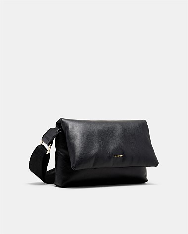 Puffy Leather Mini Crossbody Bag