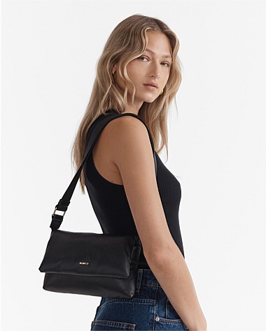 Puffy Leather Mini Crossbody Bag