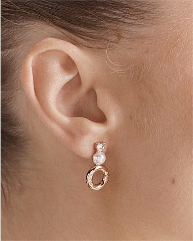 Circulate Drop Stud Earrings