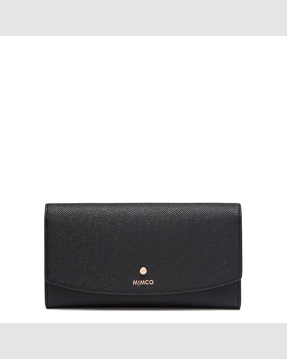Black Rose Gold Sublime Continental Wallet Sale Mimco