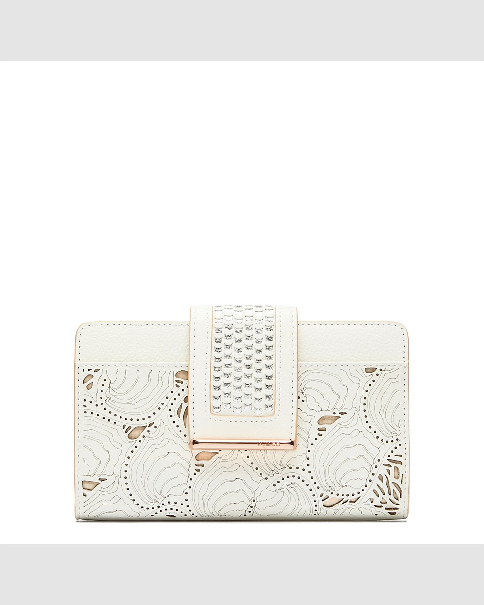 White VENUS EXTRA LARGE WALLET Wallets and Pouches Mimco