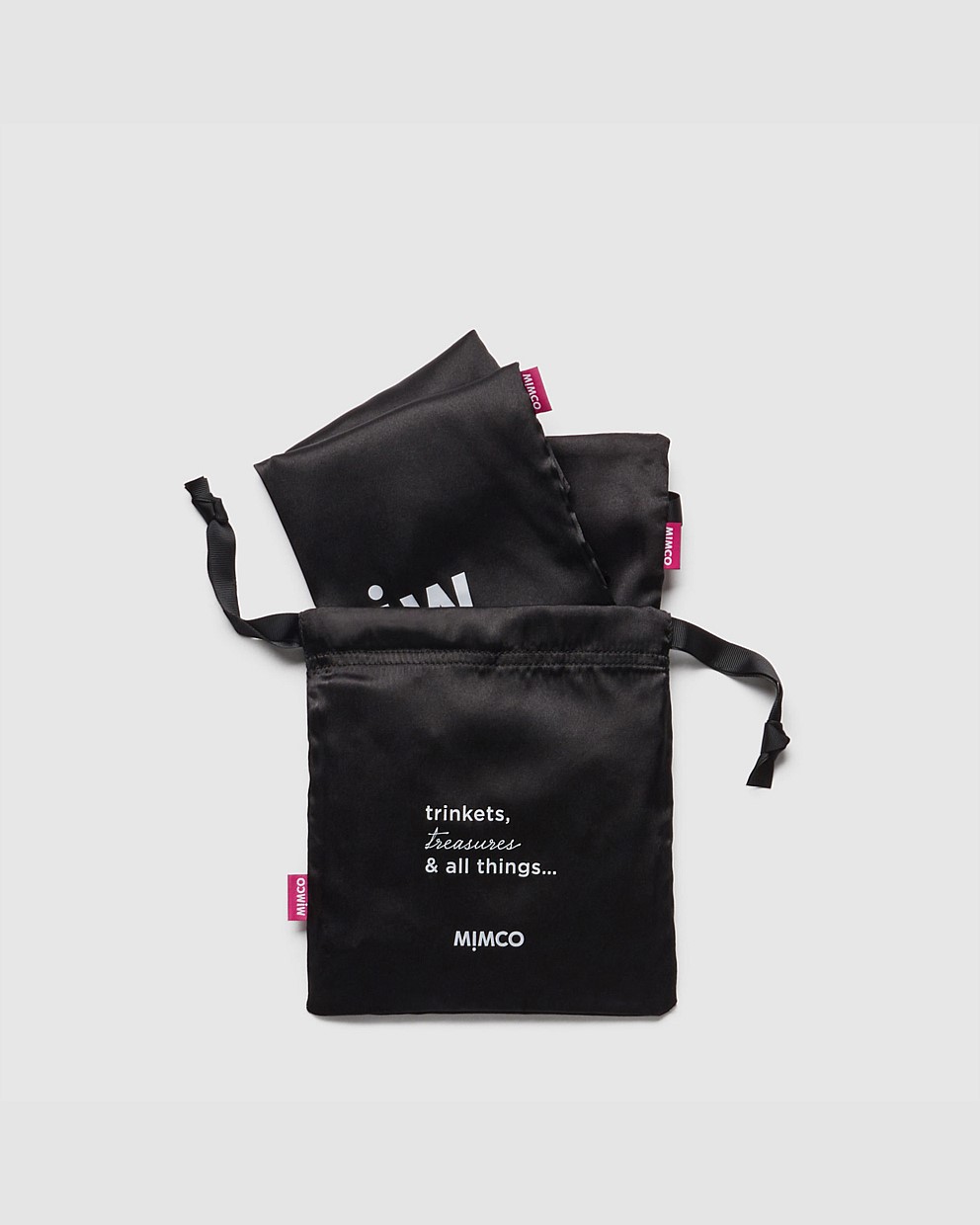 Black VOYAGE POUCH TRIO Travel Accessories Mimco