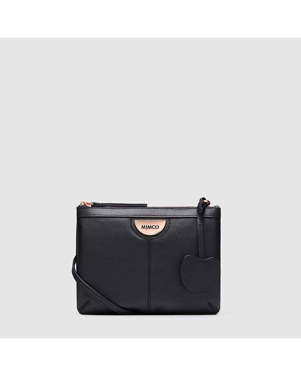 Black Rose Gold Gala Vegan Cross Body Bag Crossbody Bags Mimco