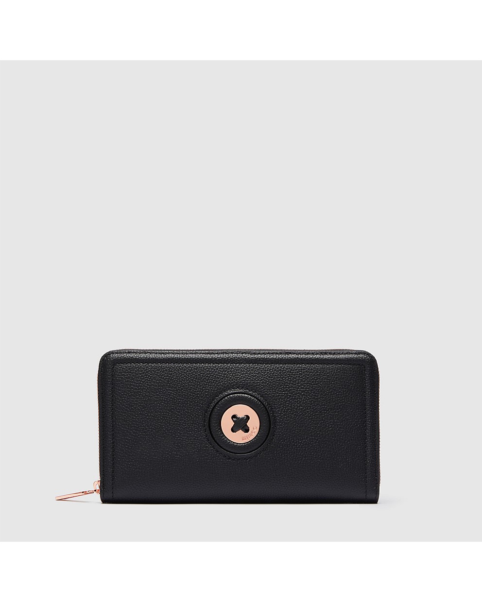 Black MimMazing Travel Wallet Wallets Mimco
