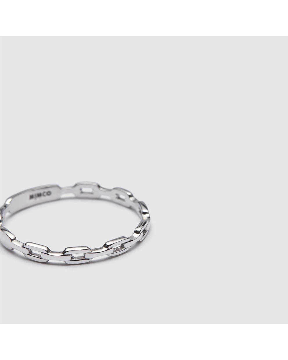 link sterling silver chain ring