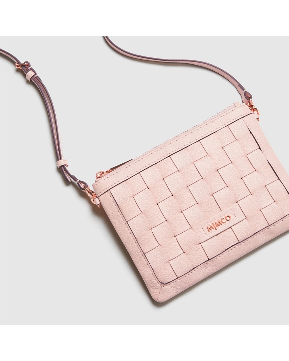 Peony Pink Believer Medium Pouch Cross Body Bag Crossbody Bags Mimco