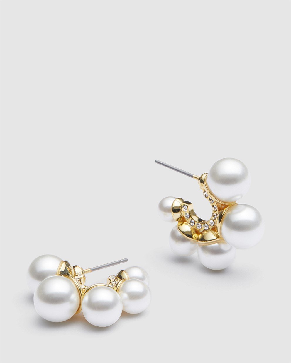 Juliet Pearl Hoop Earrings