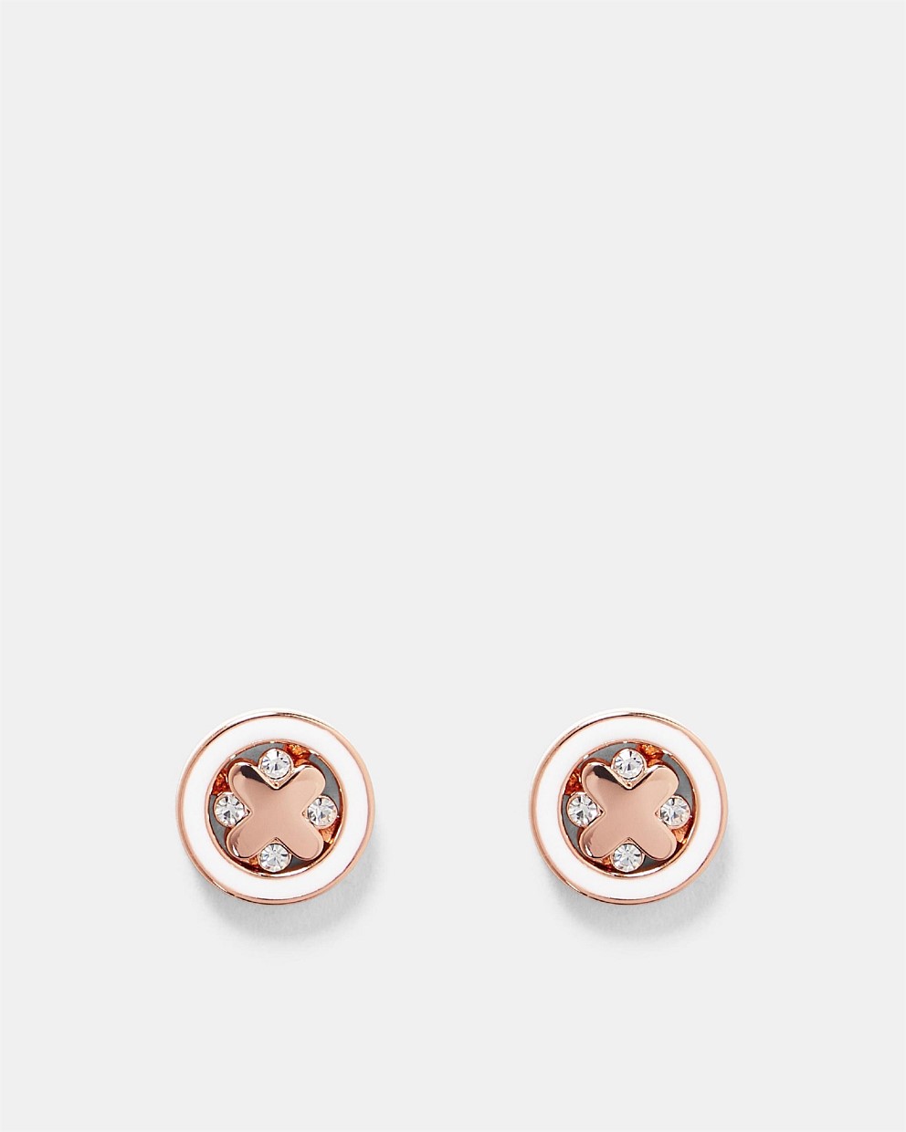 Supermicra Halo Stud Earrings