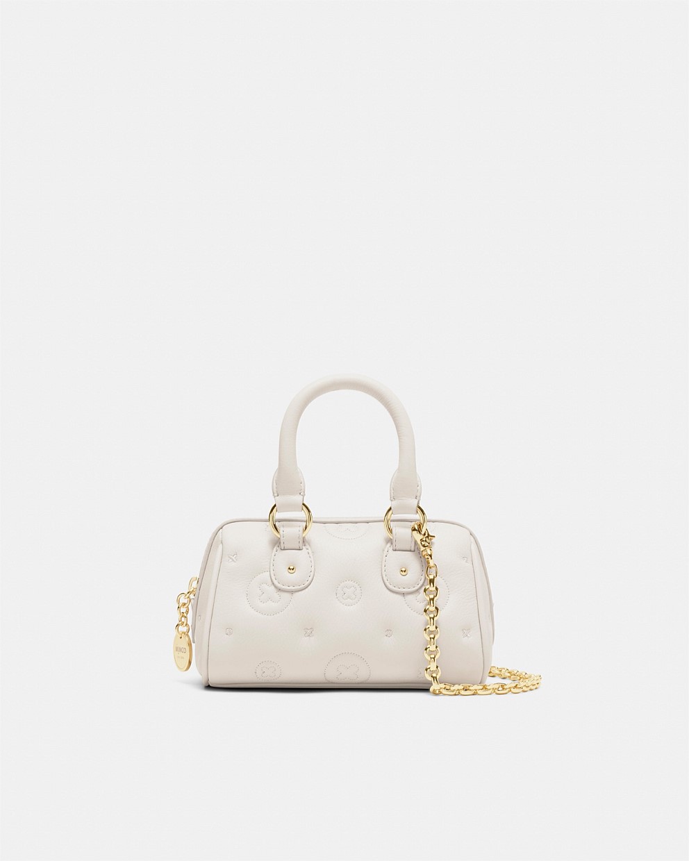 Flashback Leather Mini Bowler Crossbody Bag