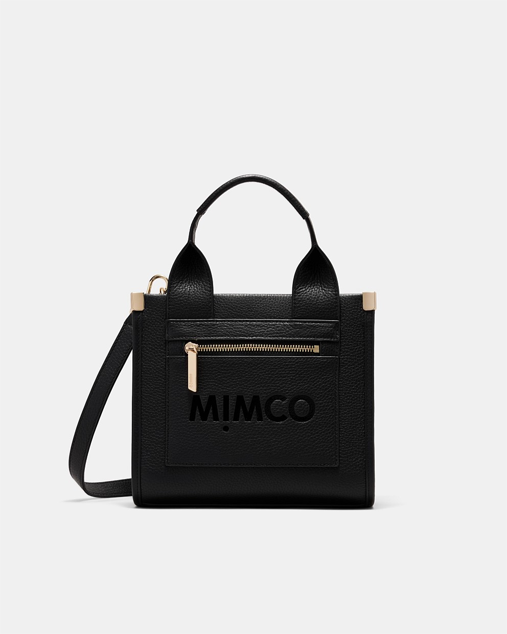 Patch Leather Mini Tote Bag