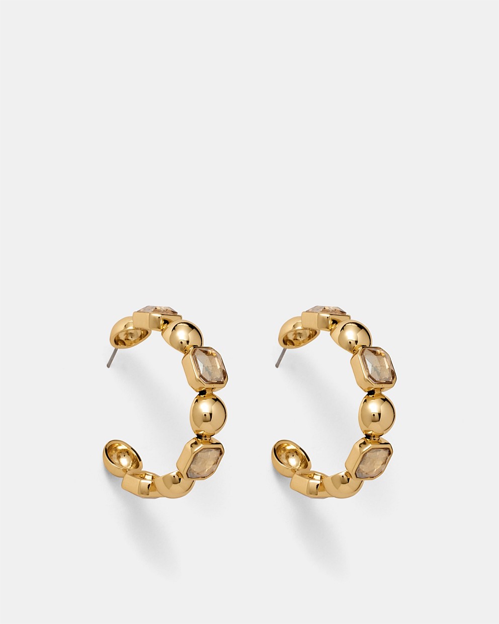 Soft Gold Dusk Hoop Earrings - Hoop Earrings | Mimco