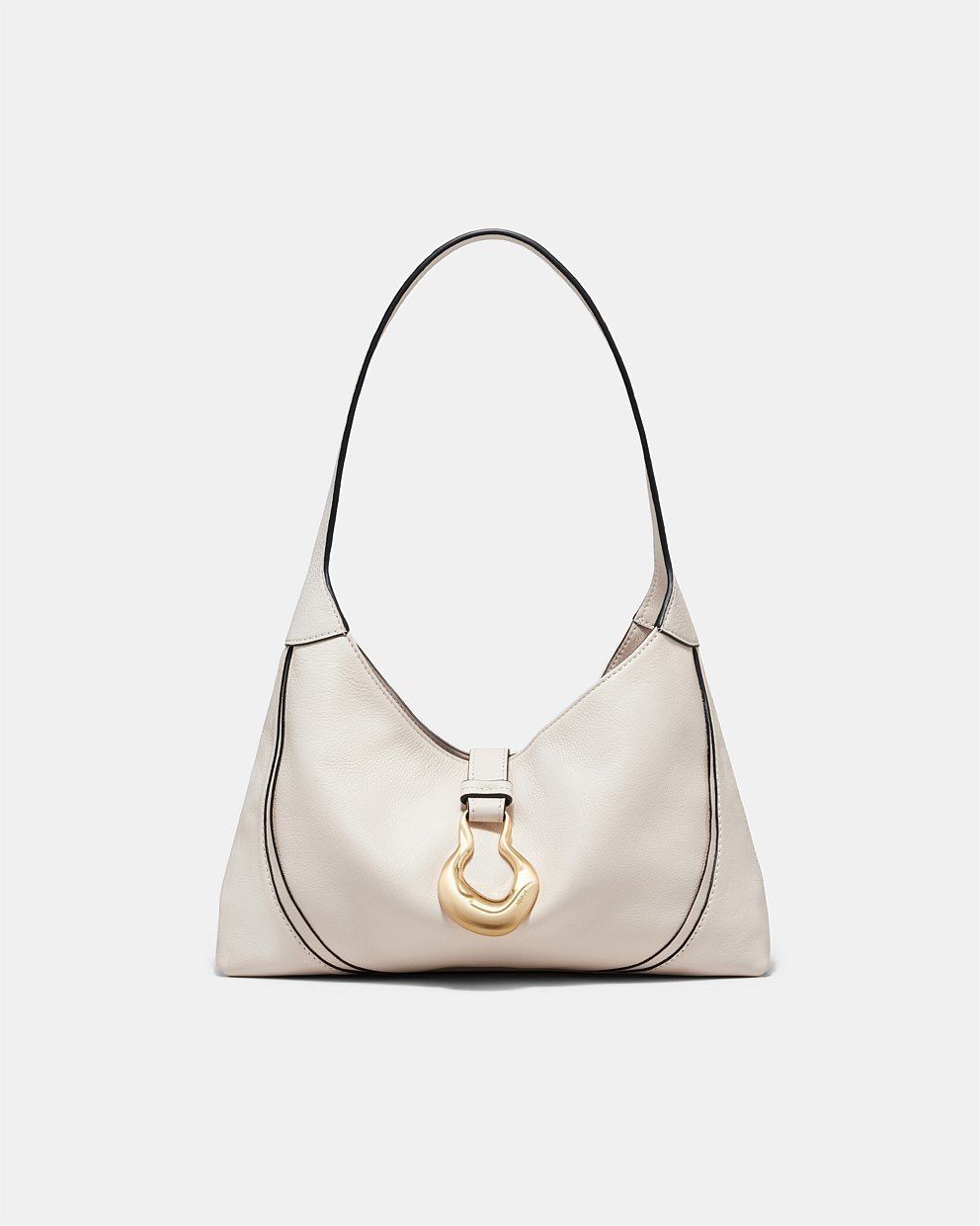 Ivory Shield Shoulder Bag - Shoulder Bags | Mimco