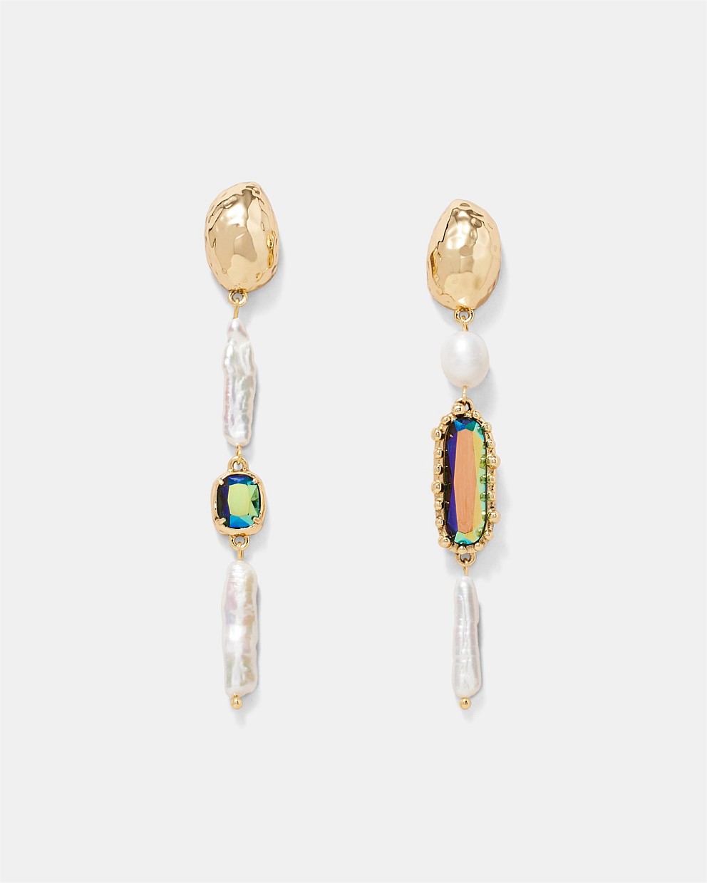 Reflective Long Drop Earrings