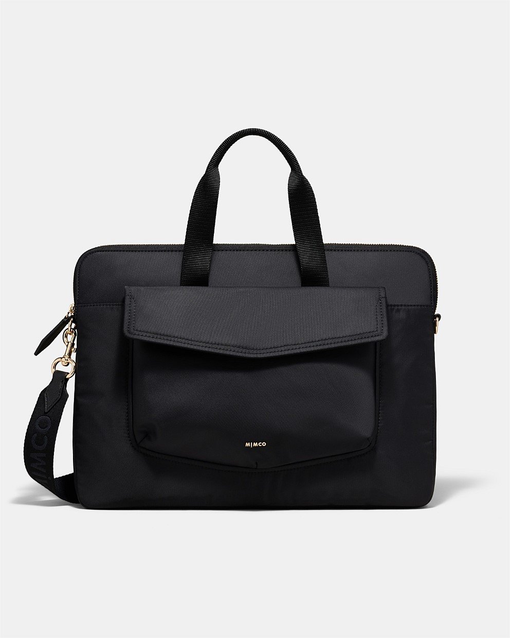 Black Light Gold Mulholland Laptop Bag - Bags | Mimco