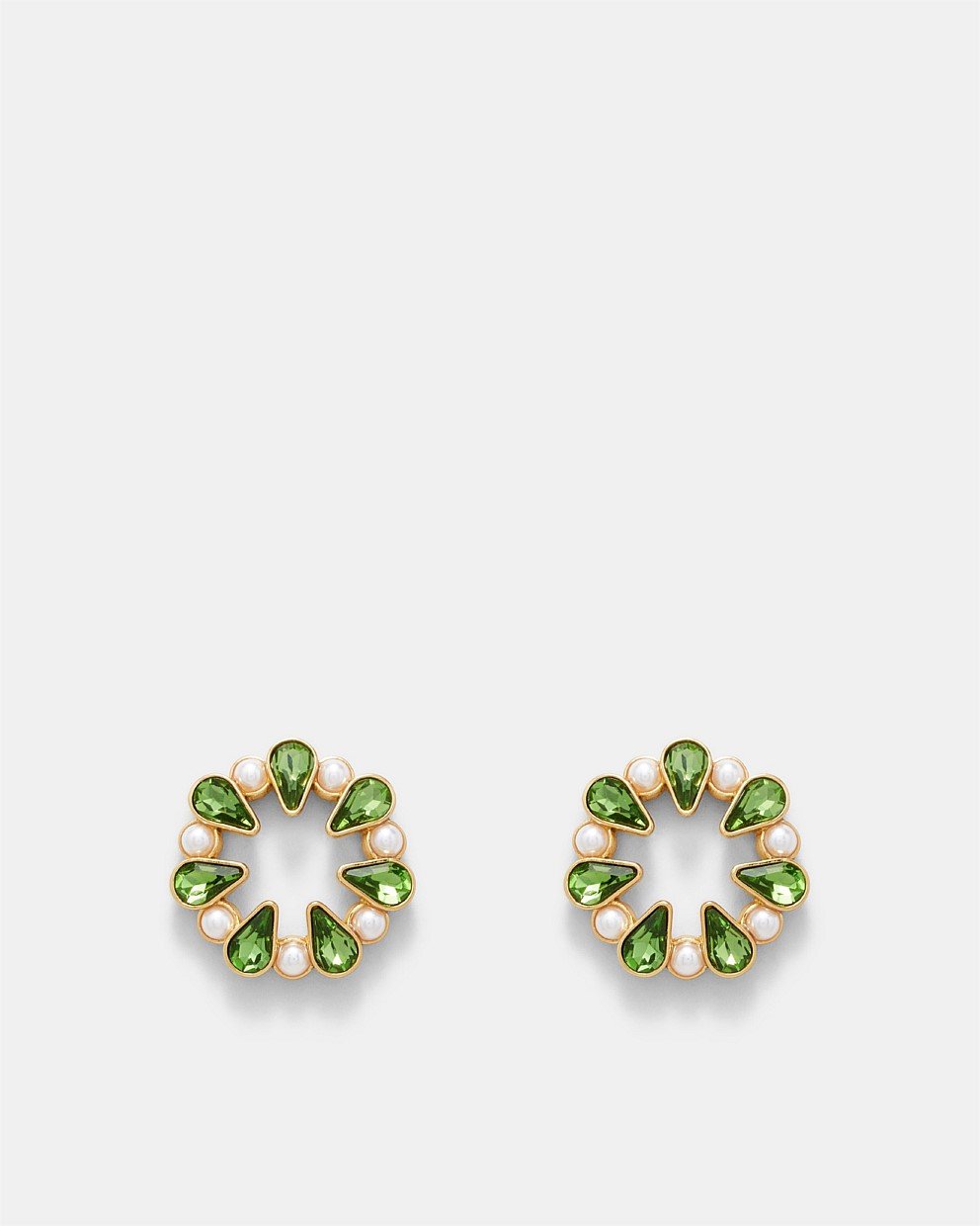 Pull Up To The Bumper Crystal Stud Earrings