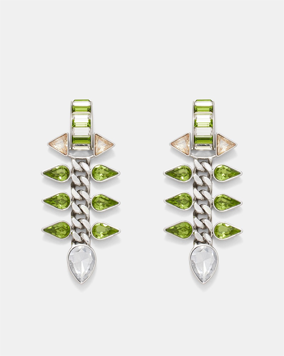 Pull Up To The Bumper Crystal Drop Earrings