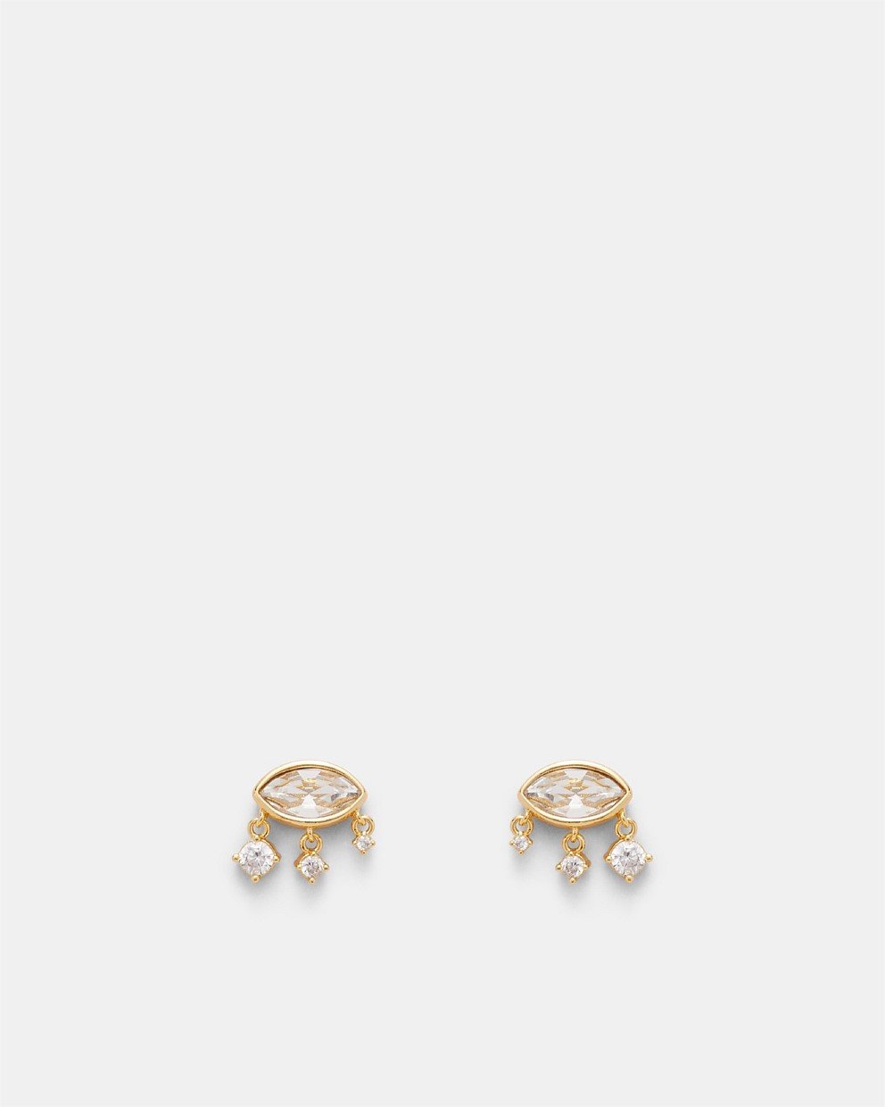 Nazar Crystal Stud Earrings