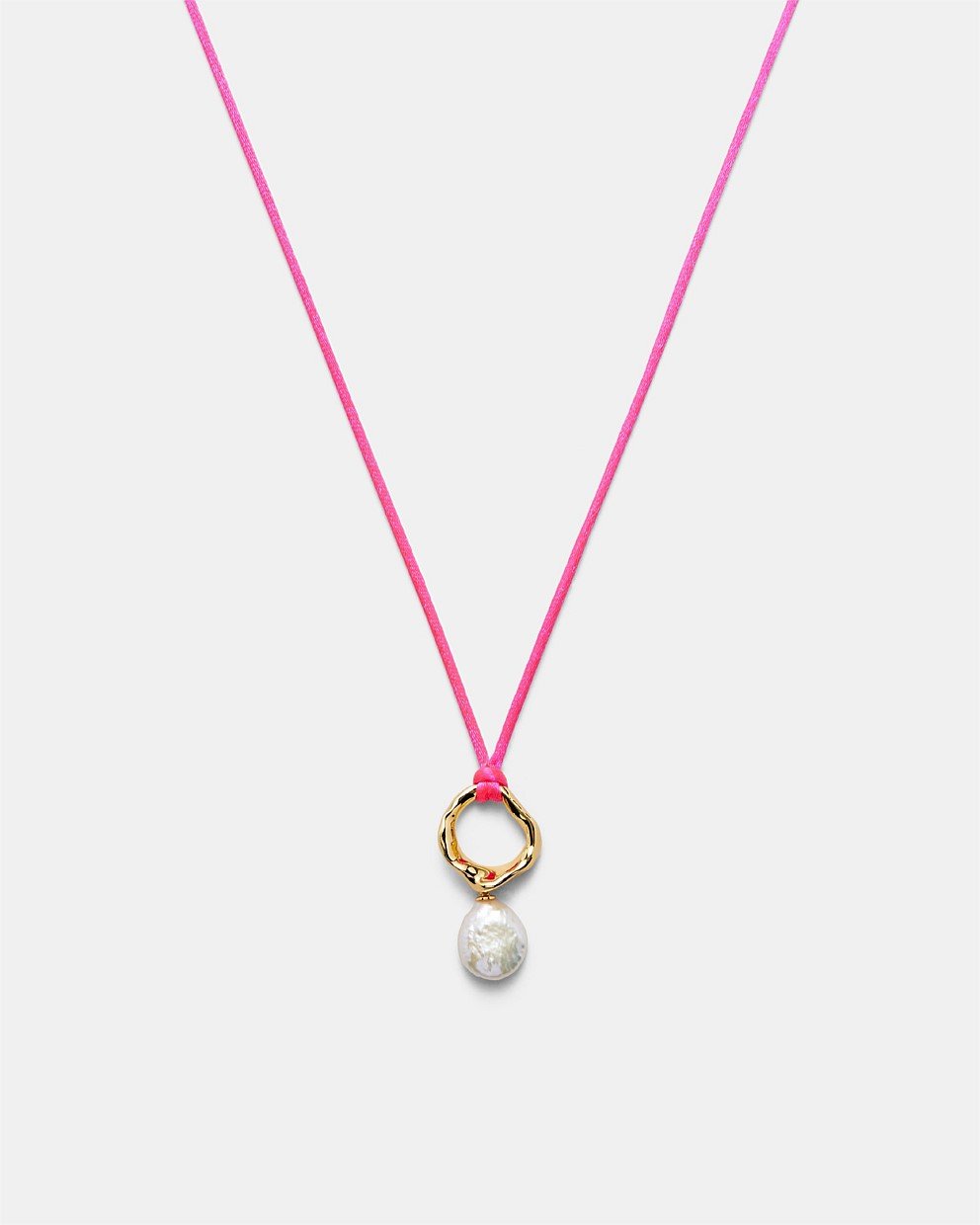 Kaia Pearl Cord Necklace